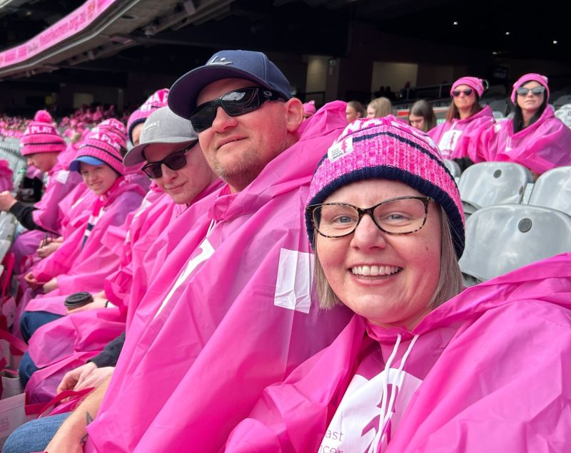 Supporting National Breast Cancer Foundation at the Melbourne Cricket Ground.